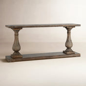 Console Table, Reclaimed Pine in Rustic Brown