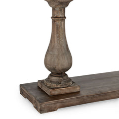 Console Table, Reclaimed Pine in Rustic Brown