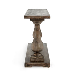 Console Table, Reclaimed Pine in Rustic Brown