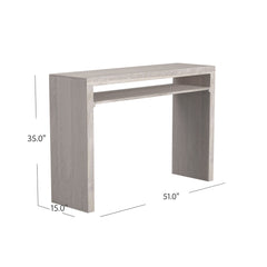 Console Table, Solid Mango Wood in Natural