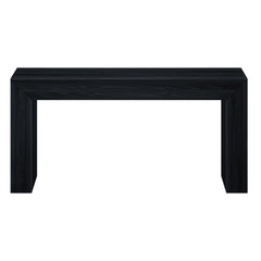Console Table, Solid Pine, 66 in W, Black