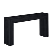 Console Table, Solid Pine, 66 in W, Black