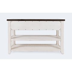 Console Table, Solid Pine with Three Drawers