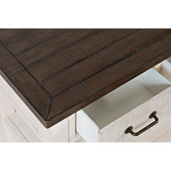 Console Table, Solid Pine with Three Drawers