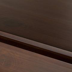 Console Table, Solid Pine Wood with Four Legs, Russet Brown