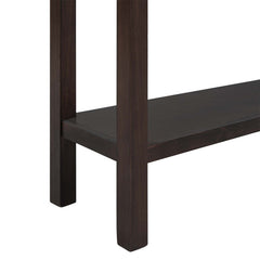 Console Table, Solid Wood, 60 Inch, Four Drawers, Espresso