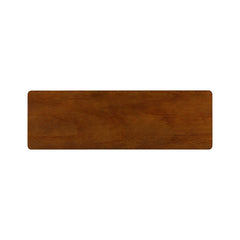 Console Table with Drawers in Solid and Manufactured Wood, Dark Walnut