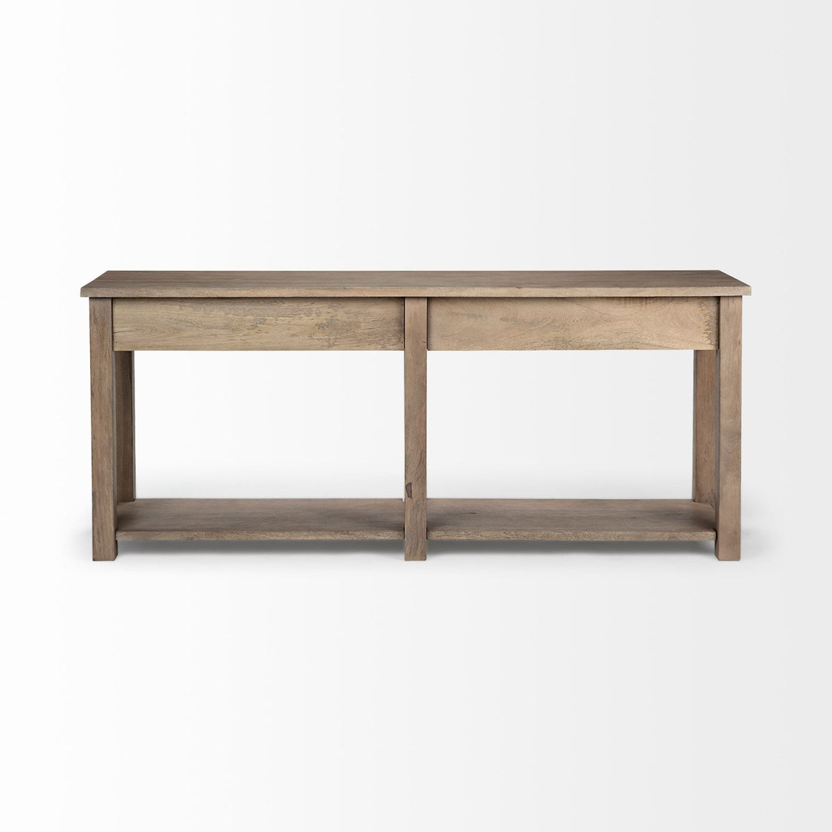 Console Table with Four Sliding Drawers in Solid Mango Wood