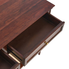 Console Table with Solid Acacia Wood, Brown