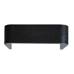 Console Table with Solid Wood Base, Black Wire Brush Finish