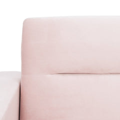Convertible Sofa Bed, Full Size Sleeper, Velvet, Solid Wood Frame, Steel Feet