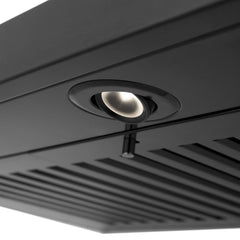 Convertible Wall Mount Range Hood, 24 Inch, 400 CFM, Black Stainless Steel