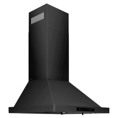 Convertible Wall Mount Range Hood, 24 Inch, 400 CFM, Black Stainless Steel