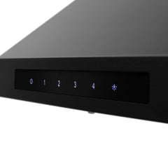 Convertible Wall Mount Range Hood, 24 Inch, 400 CFM, Black Stainless Steel