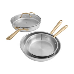 Cookware Set, 10-Piece, Non-Toxic, Stainless Steel, Silver
