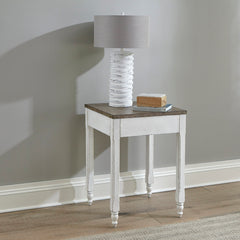 Corner Filler Table, Rubberwood, 22 x 22 in, Antique White