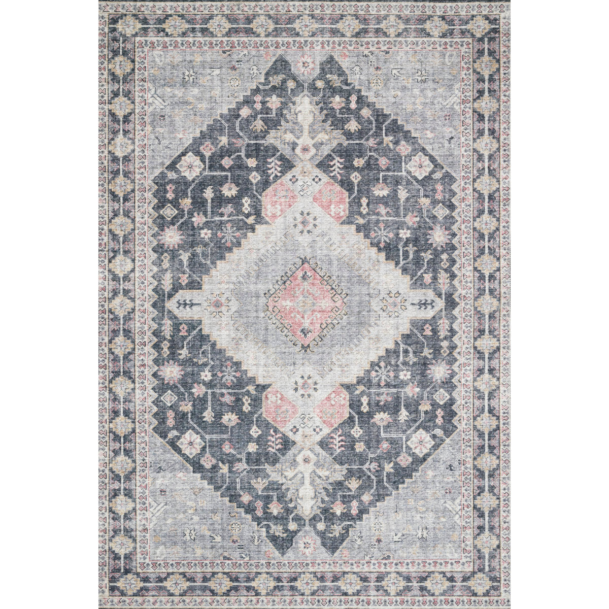 Full rug | the whole rug flat, all four edges shown, no furniture