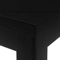 Counter Height Dining Table, Rubberwood Frame, Rectangular, Black