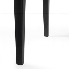 Counter Height Dining Table, Rubberwood Frame, Rectangular, Black