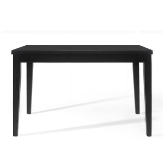 Counter Height Dining Table, Rubberwood Frame, Rectangular, Black