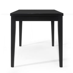 Counter Height Dining Table, Rubberwood Frame, Rectangular, Black