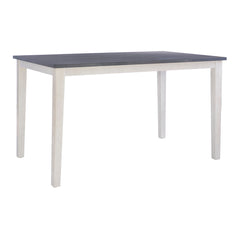 Counter-Height Table, Acacia Veneer Top, Rubberwood Frame, Charcoal and Cream