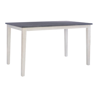 Counter-Height Table, Acacia Veneer Top, Rubberwood Frame, Charcoal and Cream