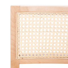 Counter Stool, Rattan Seat and Back, Beech Wood Frame, Natural