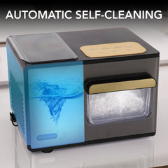 Countertop Nugget Ice Maker, SonicSnö, 40 lb Daily, Gold/Black
