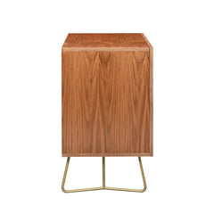 Credenza with 2 Doors in Manufactured Wood, Multicolor Gloss