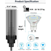 Crystal Chandelier, 12-Light, Silver Finish with Clear Crystal Shade