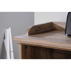 Cubby Bookcase with Gallery Top Shelf in Salt Oak