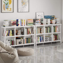Cube Storage Bookcase in Rustic Oak with Metal Frame