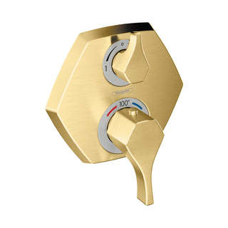 Locarno Transitional 2-Handle 2-Inch Wide, Temperature Memory, Thermostatic Valve Trim Only, 04821830 in Brushed Gold Optic