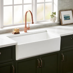Grigham 34" L Farmhouse / Apron Kitchen Sink in White | product photo