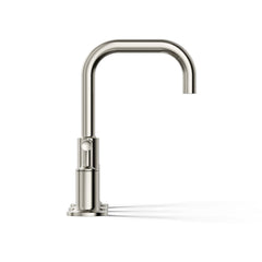 Kohler Purist Widespread Faucet with Drain Assembly Low Lever Handles and Low Gooseneck Spout | product photo