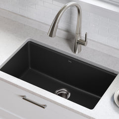 31-in Undermount Single Bowl Kitchen Sink with WasteGuard™ Garbage Disposal | product photo