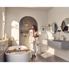 Cia Shower Faucet Trim Kit with Immersion in Brushed Gold | product photo