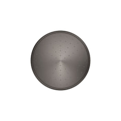 Traditional Round 10" Rainhead with Katalyst Air-Induction Spray in Vibrant Titanium | product photo