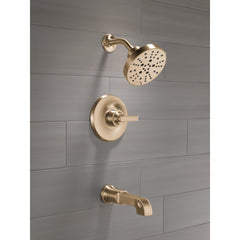 Tetra Bathtub Faucet Trim Kit, Bathtub Faucet Set, Shower Head and Handle Set, Bathtub Kit in Champagne Bronze | product photo
