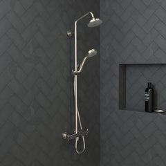 Croma Complete Shower System with Quick Clean in Brushed Nickel | product photo