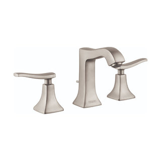 Metris C Two Handles Widespread Bathroom Faucet in Brushed Nickel