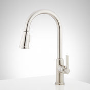 Greyfield 1.8 GPM Single Hole Pull Down Kitchen Faucet in Stainless Steel