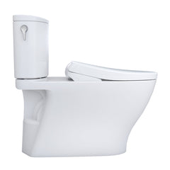 WASHLET 1.28 GPF Elongated Floor Mounted Two-Piece Toilet (Seat Included) in Cotton | product photo