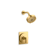 Castia Rite-Temp Shower Trim Kit 2.5 GPM in Vibrant Brushed Moderne Brass