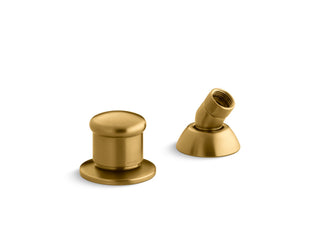 Two-Way Diverter Valve and Handshower Hose Guide in Vibrant Brushed Moderne Brass