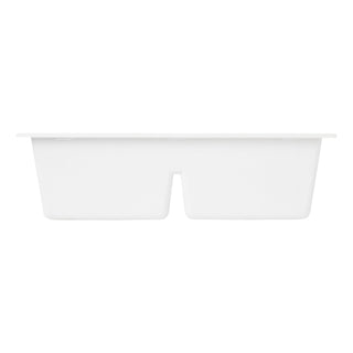 Algren 33" L Double Basin Undermount Kitchen Sink in Cloud White