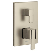 90 Degree M-CORE 3-Series 2-Handle Shower Trim With Integrated Transfer Valve, Valve Required in Brushed Nickel