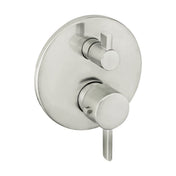 Ecostat S Thermostatic Volume Control Faucet Trim with Lever Handle in Brushed Nickel