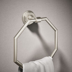 Kohler Pinstripe Wall Mounted Towel Ring | detail photo